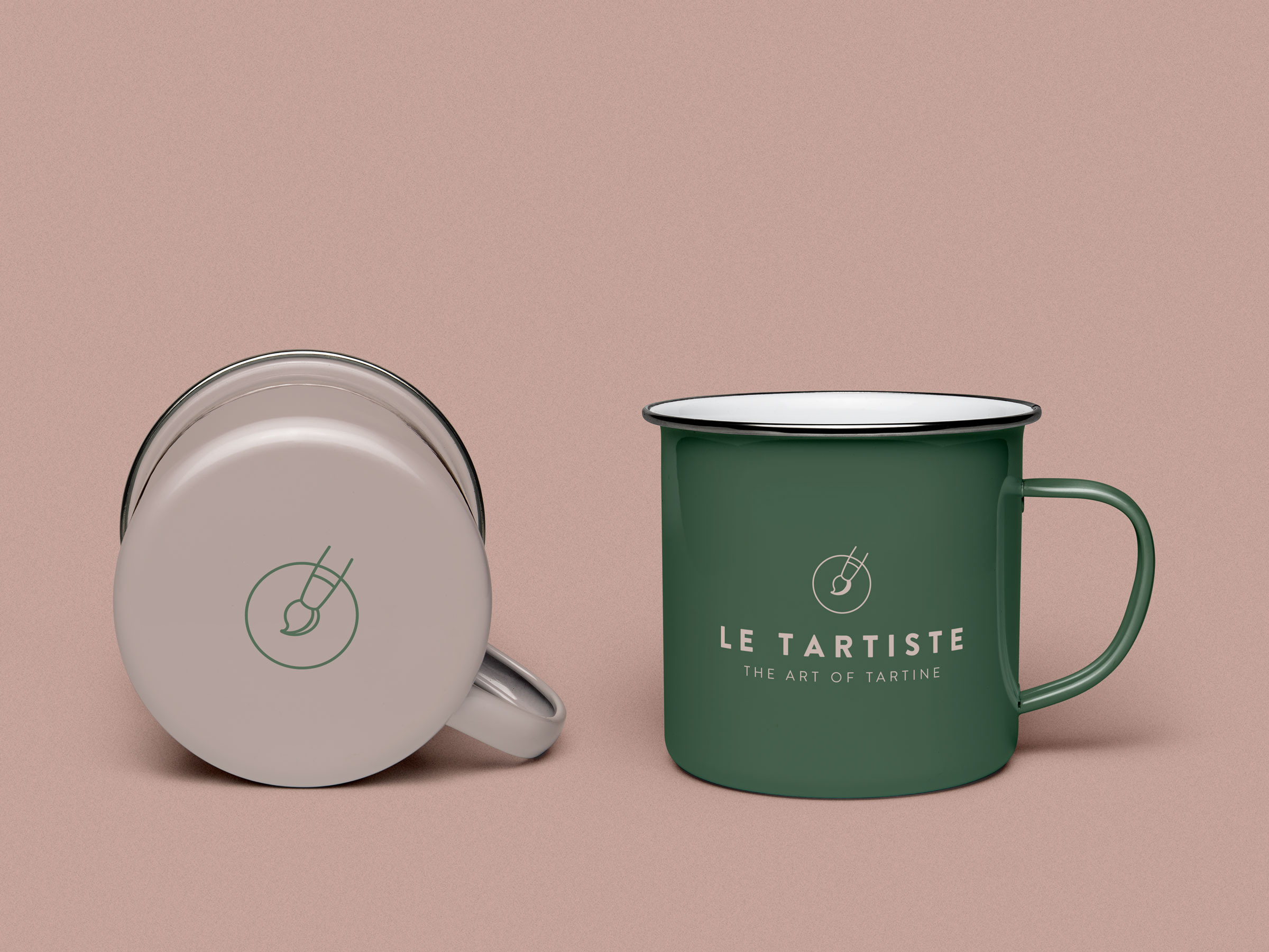 le Tartiste enamel mug